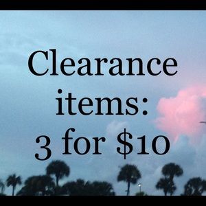 Clearance Items!